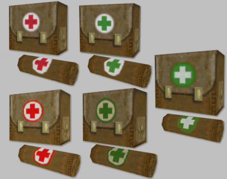 Low Poly Classic Medipacks