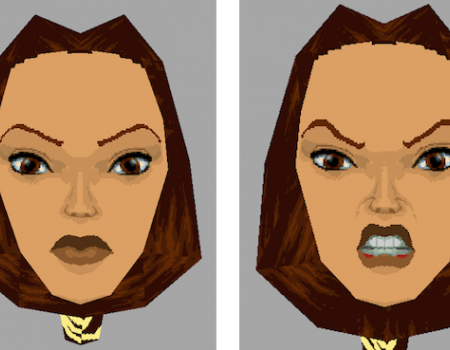 TR1 Lara Face with TR2 Eyes