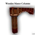 Wooden Manor Columns