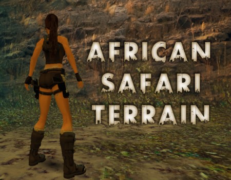 African Safari Terrain Textures with transitions