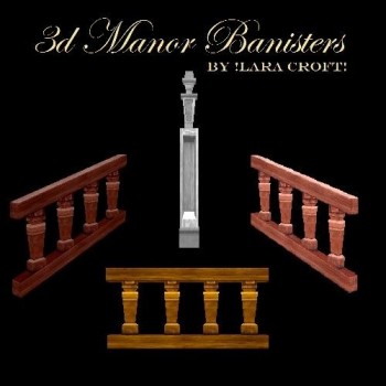 3D manor banisters